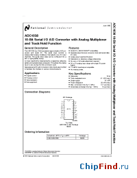 Datasheet ADC1038 manufacturer National Semiconductor